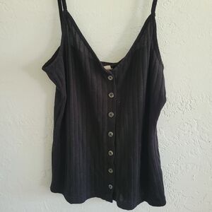 H&M Black Button-Front Camisole